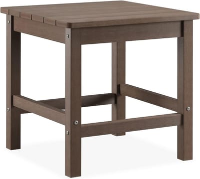 Extra Grote Bijzettafel Buiten van Polyhout 50 cm - Weerbestendig voor Tuin en Veranda