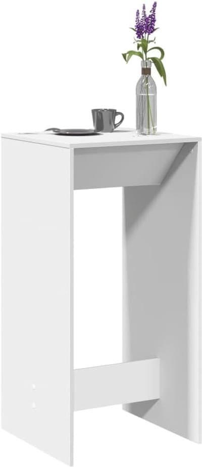 Bartafel - Hoge Tafel - Gezellig Borrelen - Stabiel en Duurzaam - 51x50x103.5 cm - Wit