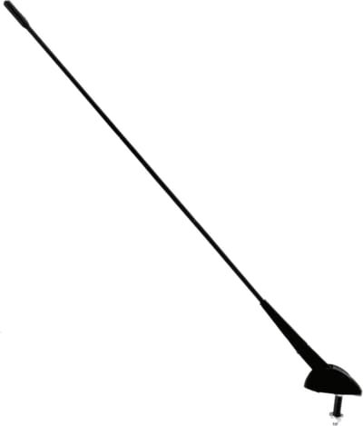 Carpoint FM/AM Dakantenne - Verstelbare hellingshoek van 0-50° - Mastlengte 43cm – Boorgat ø 5mm – Inbouwdiepte 22mm – Antennekop afmeting 47x30 mm – Kabellengte 2 meter