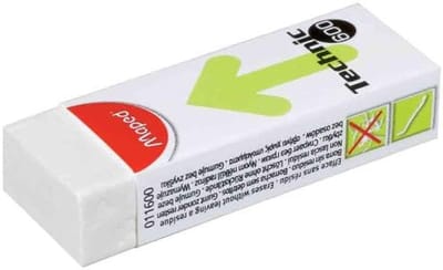 Kunststof Gum - Wisgum set - Fouten Corrigeren - Stofvrije Eigenschappen - 6 stuks - Wit