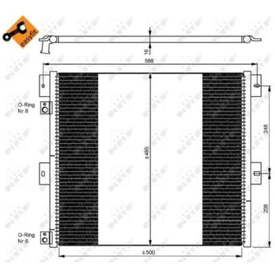Condensor, airconditioning NRF 35924