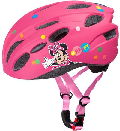 Fietshelm Meisjes Kinderen Minnie Mouse Roze In-Mold 52-56 cm Kinderhelm Fiets