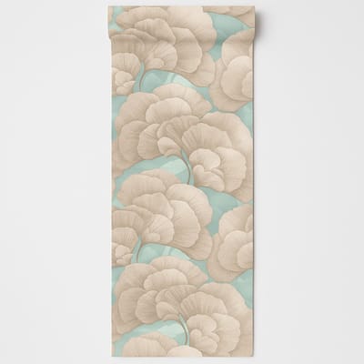 Dutch Wallcoverings - Vliesbehang - Renaissance - Blossom Sage/silver - RE521015