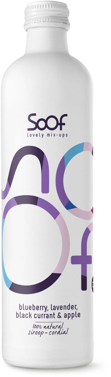 Soof Drinks blauwe bessen siroop - 100% natuurlijk zonder suiker - 340 ml