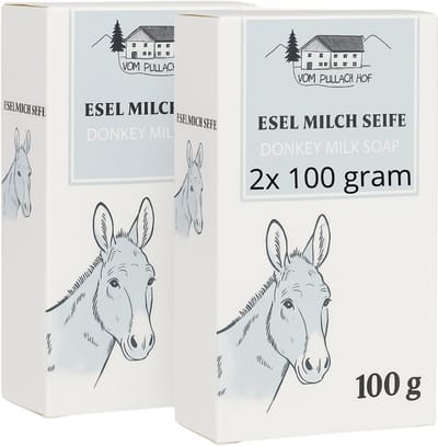 Pullach Hof - Natuurlijke Elzelmelk - zeep Ezelinnenmelk - 2x 100 gram