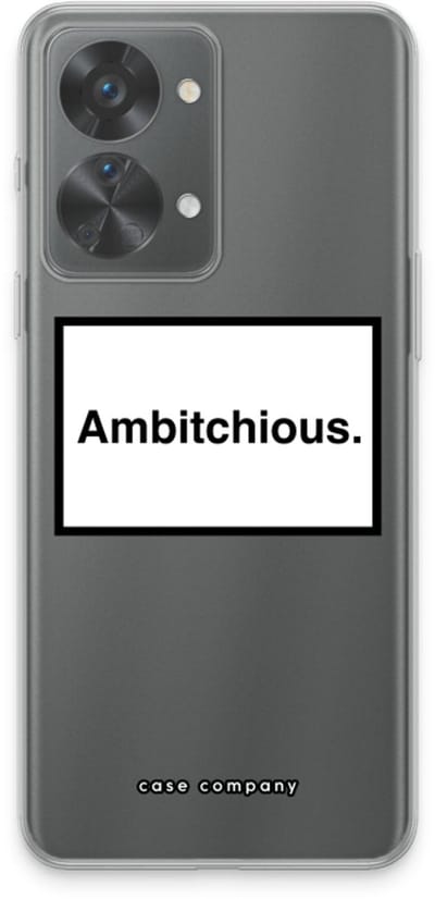 Case Company® - Hoesje geschikt voor OnePlus Nord 2T hoesje - Ambitchious - Soft Cover Telefoonhoesje - Bescherming aan alle Kanten en Schermrand