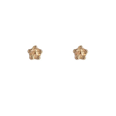 Go Dutch Label Oorknoppen Mini Flower Stud Goudkleurig