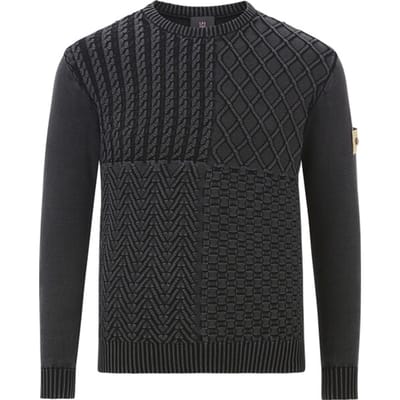 Jan Vanderstorm herren Trui - 52/54 - zwart - Plus Size