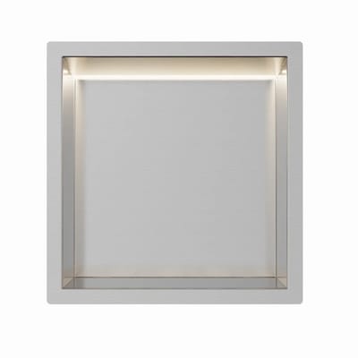 RVS Inbouwnis 30x30x7cm met RGB verlichting