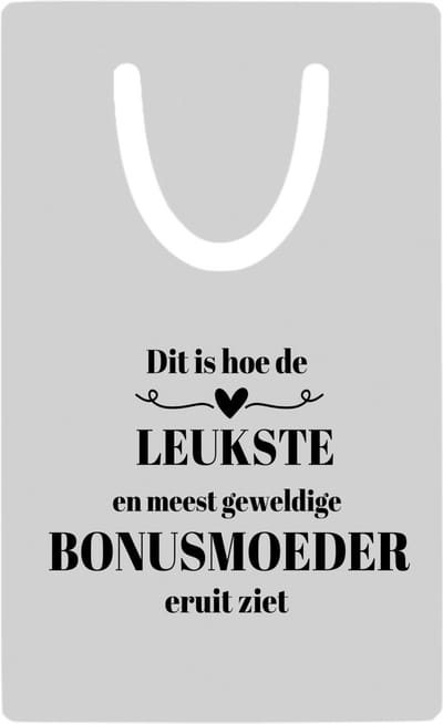 Hacebo® - dit is hoe de leukste en meest geweldige bonusmoeder eruit ziet metalen boekenlegger - meest leukste bonusmoeder - Moeder cadeautjes - moederdag - verjaardag - geschenk - kado Bladwijzer boekenleggers - 7.6 cm x 5cm
