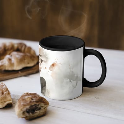 Magische Mok - Foto op Warmte Mokken - Koffiemok - Bloesem - Portret - Gezicht - Magic Mok - Beker - 350 ML - Theemok