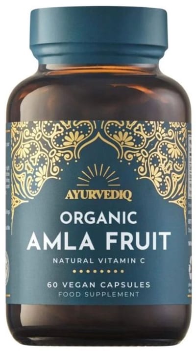 Ayurvediq - Amla Fruit Capsules - Indiase kruisbes - Indian Gooseberry - Phyllanthus Emblica - Vegan Supplement - Vitamine C - Bio Organic - 60 stuks
