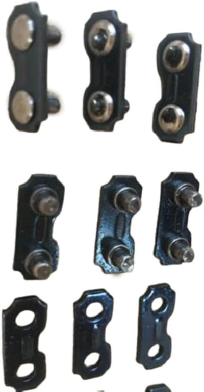 Kettingzaag Schakels - Reparatieset Zaagketting - Onderhoud Gereedschap - Duurzaam Metaal - 6 Stuks - Zwart