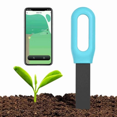 Bodemtester - Vochtigheidsmeter Planten - Planten Verzorgen - Realtime App Monitoring - 16.2 cm - Wit
