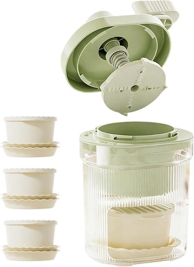 Handmatige IJsmachine - Sneeuw Kegel Maker - Desserts Maken - Roestvrij Staal Snijders - 12 x 23 cm - Meerkleurig
