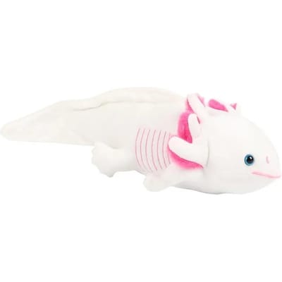 42cm Schattige Axolotl Pluche Speelgoed Zachte Gevulde Salamander Zeshoekige Dinosaurus Pluche Huisdecoratie Kindercadeau wit