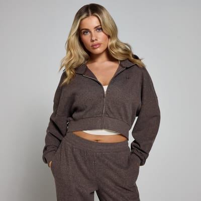MP zachte hoodie met doorritssluiting voor dames - Chocoladebruin - S