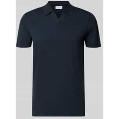 Slim fit Poloshirt met V-hals