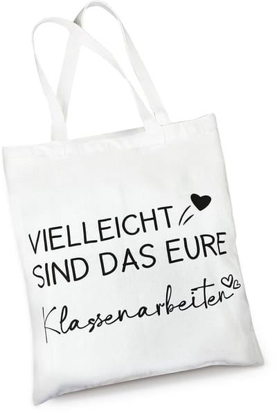 Dailygoods- Stoffen Tas Dubbelzijdig Design - Katoenen Tas - Cadeau voor Leraren - Duurzaam - Draagbaar - Ideaal voor Woon-Werkverkeer - Canvas Tas