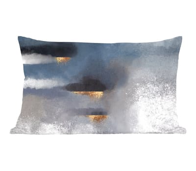 Sierkussens - Kussentjes Woonkamer - 50x30 cm - Wolken - Gold - Abstract
