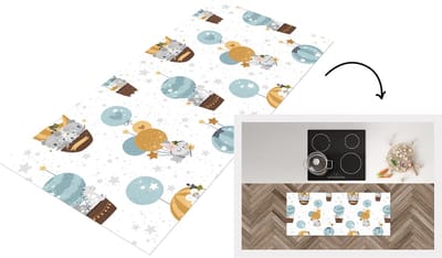 Keukenloper - Loper keuken - Jongens - Patronen - Luchtballon - Kinderen - 120x50 cm - Keukenloper vinyl