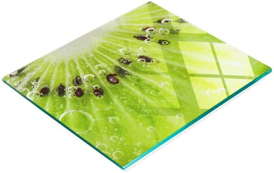 Serveerplank van gehard glas met kiwi-afbeelding, 60x52 cm