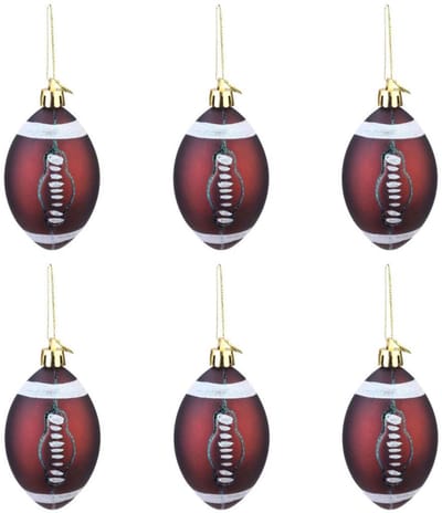 Dailygoods- Sportbal - 6 Stuks - Ornament - Feestdecoratie - Sport