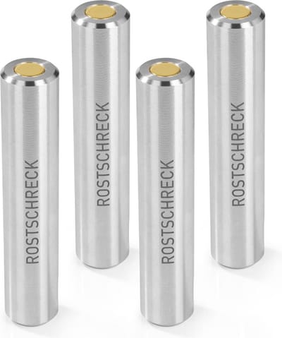 Rokitta's Rostschreck | Roestmagneet voor vaatwassers set van 4 | voorkomt roestvlekken op bestek, potten en pannen | Voor ca. 600 wasbeurten, zonder chemicaliën