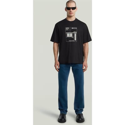 G-Star Shipping Gr Boxy R T Dk Black Taglia: S | T-shirt stampate Outlet | Uomo | Nero
