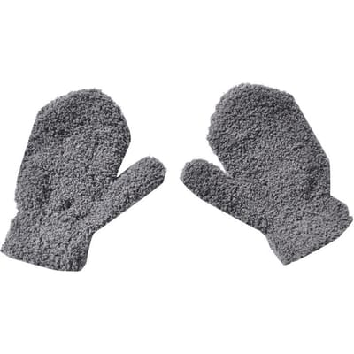 Gants chauds en peluche épais et chauds pour l'hiver, mitaines en velours et polaire corail, gants à doigts longs gray