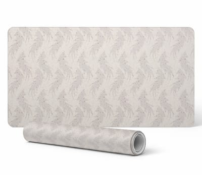 Vinyl beschermmat voor op de werkplek, delicate bladeren, 120x60 cm