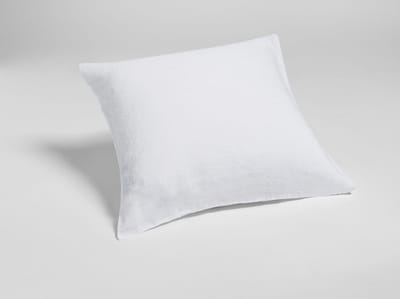 Yumeko kussensloop gewassen linnen wit 65x65 - Biologisch & ecologisch - 1 stuk