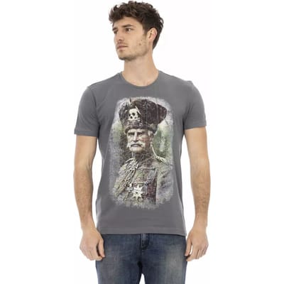 Trussardi Action Grijze Katoenen Heren T-Shirt