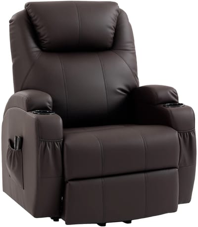 Relaxfauteuil - Relaxzetel - Relaxstoel - Fauteuil - Stoel - Met armleuning - Voor één Persoon - Donkerbruin