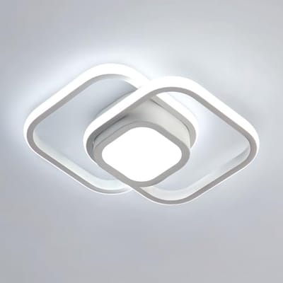 Riserva LED Plafondlamp Modern - 32W - 3600 lm - 6500K Koel Wit - Wit - Vierkante Plafonnière voor Woonkamer, Slaapkamer, Keuken en Eetkamer