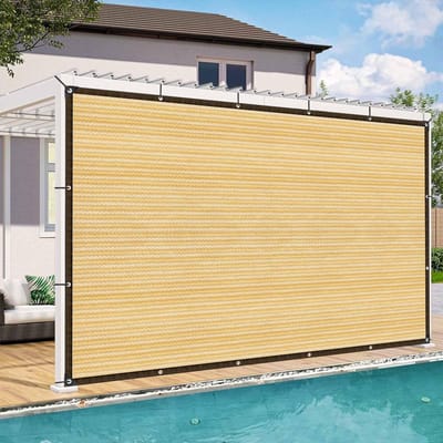 Dailygoods- Zonweringsnet 4x6 m - Schaduwnet - Waterdicht - Zonwering voor buitenverblijf - Terrasoverkapping - Bescherming tegen zon 85%-90% - Schaduwdoek
