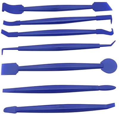 Dailygoods- Rakel Gereedschapsset 7 Stuks - Mini Vinyl Wikkelgereedschap - Auto Folie Gereedschap - Raamkleuring - Materiaal POM - Afmetingen 15 x 20 cm - Vinyl Wrap Tools