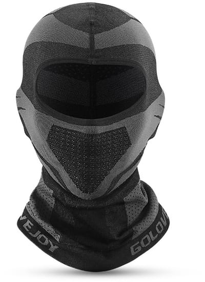 Een bivakmuts, helmvoering voor motorhelmen, winterskivizier voor fietsers, integraalmasker, unisex, geschikt voor helmvoering, zwart, one size fits all.