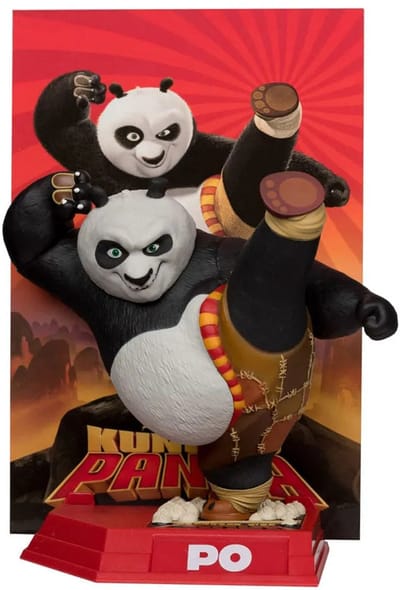 McFarlane Toys Kung Fu Panda Movie Maniacs PVC Statue Po 17 cm Beeld