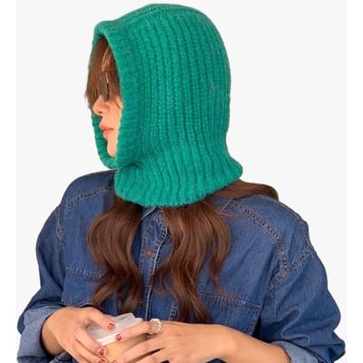 Gebreide Muts Dames Sjaal Eendelig Wintermuts Pluche Warm en Modieus Veelzijdige Gebreide Muts Adjustable