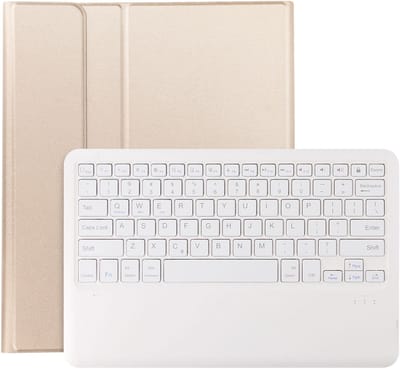 Avizar QWERTY Toetsenbordhoes Geschikt voor Apple iPad Air 13 2026 Afneembaar met Standaard, Goud