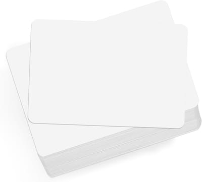 SnelShoppen - Postkaart Set 108 Stuks A6 Blank Berichtenpapier 250gsm Wit 10x15cm voor DIY, Printbare Postkaarten, Ronde Hoeken