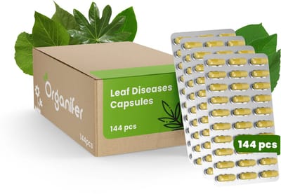 Leaf Diseases Bladziekten Capsules – 144 stuks - Voor Planten die Vatbaar zijn Voor Bladziekten - Ondersteunt Herstel - Geschikt voor alle Kamerplanten, Potplanten en Buitenplanten - Organifer