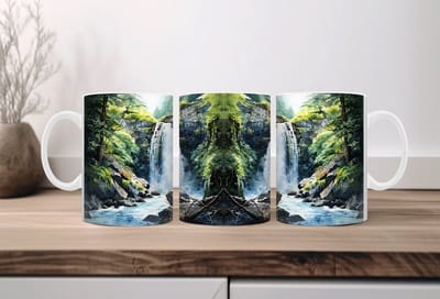 Auqarel koffiemok Waterval 1
