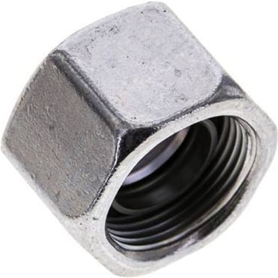 16 S M24x1.5 End Cap Stalen FKM