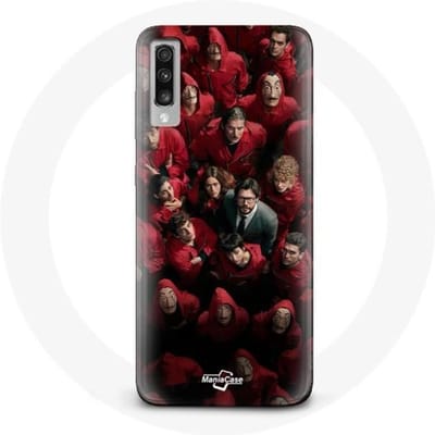 Coque - La casa de papel - Samsung Galaxy A70 - Souple - Noir - Protection