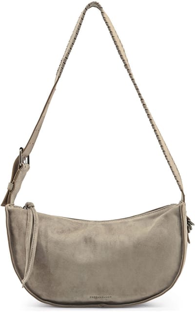 FREDsBRUDER Leren schoudertas Whipstitch Soul Collection Hobo Bag Taupe
