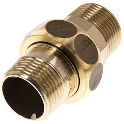 Union Rechte Connector R1'' Messing Platte Dichting Centellen 16bar (224.8psi)