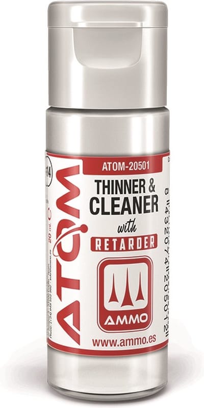 AMMO by Mig Jimenez Hobbyverf - MIG 20501 ATOM - Thinner and Cleaner with Retarder - 20ml Verdunner - 20 ml