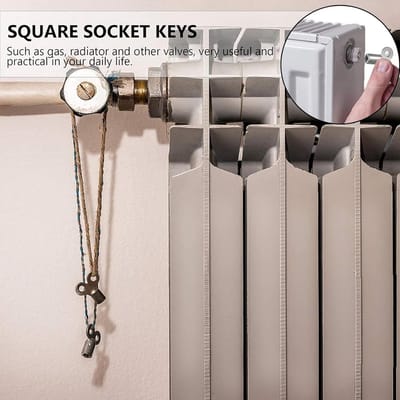 Set van 10 Radiatorkraan Sleutels 5mm - Universeel Ontluchtingssleutel voor Verwarming